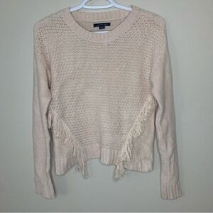 American Eagle Pink Fringe Sweater Size XS